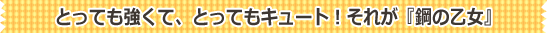 とっても強くて、とってもキュート！それが『鋼の乙女』